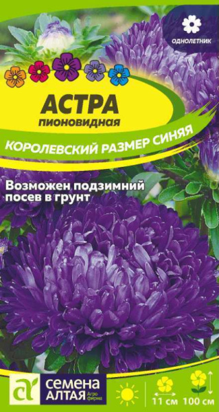 Семена Цветы Астра Королевский размер Синяя/Сем Алт/цп 0,1 гр. (2028 / 31928)