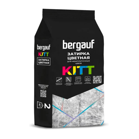 Bergauf Затирка для швов Kitt серая, 2кг