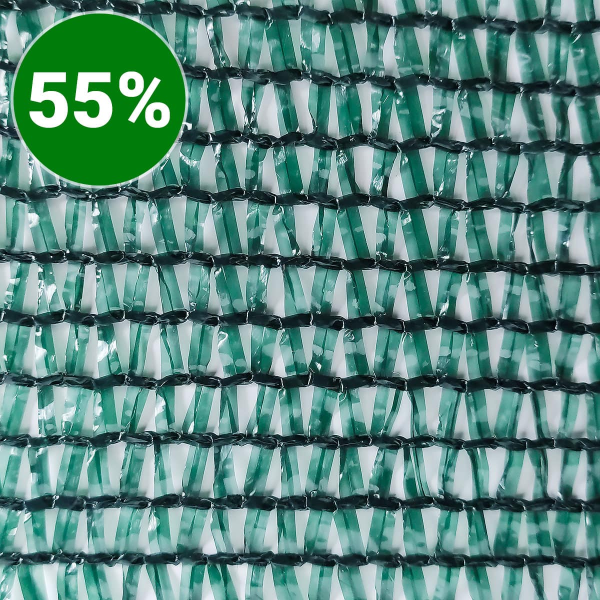 Сетка затеняющая 55% затенения, ширина 6 м. в руллоне 50 п/м