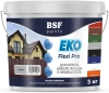 Краска резиновая трещиностойкая, суперэластичная, атмосферостойкая EKO Flexi Pro, белый 3 кг