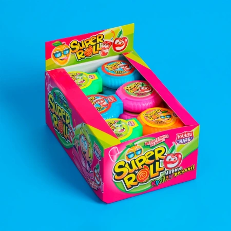 Резинка жевательнаяSuper Roll ассорти 10г GUM006-2