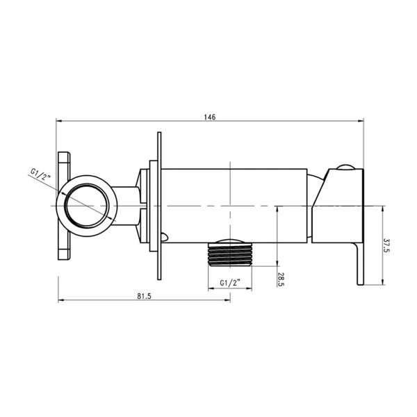 Смеситель с гиг.душем Gross Aqua Bidet Evo GA042602MW встраиваемый