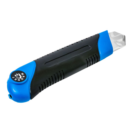 Нож TULEX 8101025 с винтовым фиксатором, магн, держатель, двухкомп, корпус, сегмент, лезвие,25мм