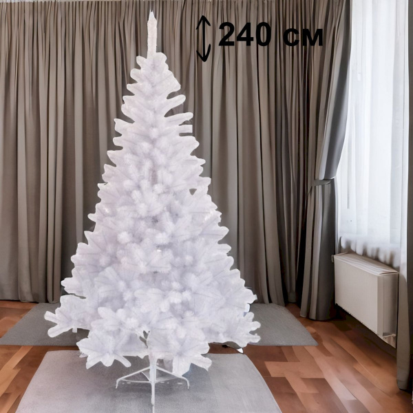 Сосна искусственная Everlands Императорская белая 147х240 см 689663 Kmg