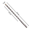 Бур по бетону, двойная спираль, Cobalt W-tip, 10x210 мм, SDS PLUS// Denzel