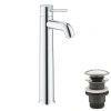 Смеситель д/р  Grohe 23784000 Start Classic свободностоящей раковины с нажимным донным клапаном, XL-