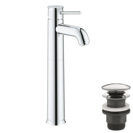Смеситель д/р  Grohe 23784000 Start Classic свободностоящей раковины с нажимным донным клапаном, XL-