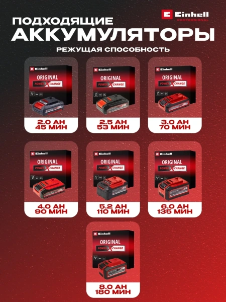 Кусторез аккум. Einhell ARCURRA 18/55 - Solo (3410920)