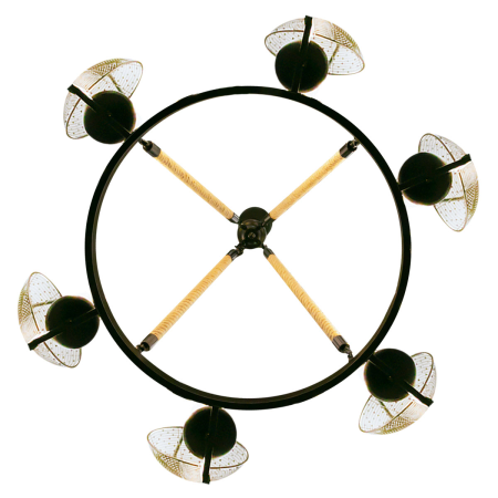 Люстра E0001/6 E27 450mm Black