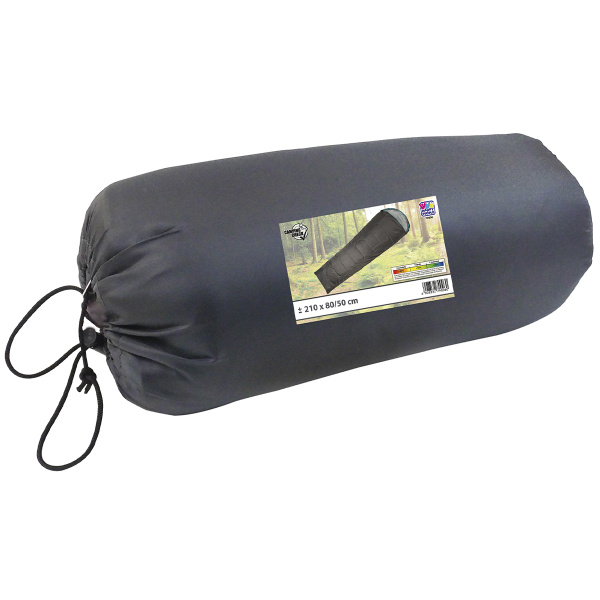 Мешок спальный Camping Check Mummy 180+30х80 см кокон полиэстер 170T 10-20°С 120 г/м2 79006