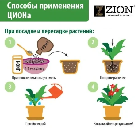 Субстрат ионитный ZION (Цион) для выращивания овощей 30гр.