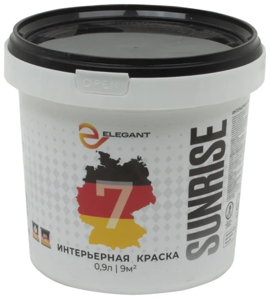 Краска акриловая Elegant интерьерная Супер моющаяся Sunrise-7 2 л