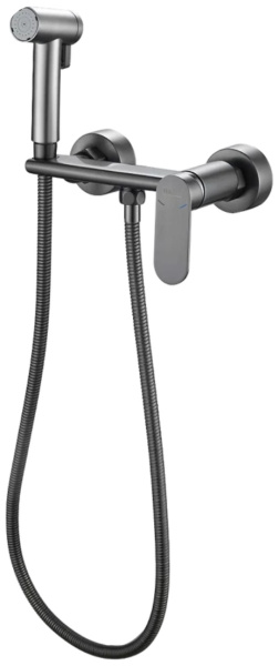 Смеситель с гигиеническим душем HAIBA HB5516-3 графит