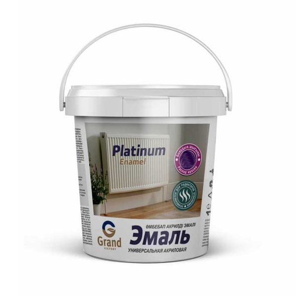 Эмаль акриловая универсальная Platinum Enamel 3кг глянц.белая