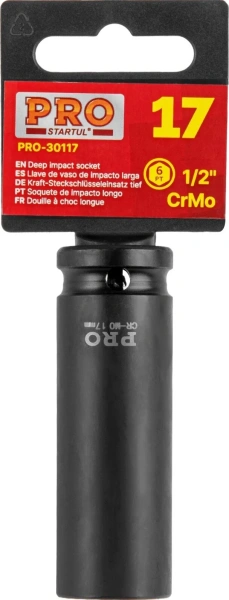 Головка ударная 1/2" 17мм 6гр. глубокая PRO STARTUL (PRO-30117)