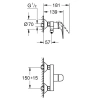 Смеситель для душа GROHE Swift, однорычажный, DN 15, хром (24333001)