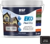 Краска резиновая трещиностойкая, суперэластичная, атмосферостойкая EKO Flexi Pro, черный  6 кг