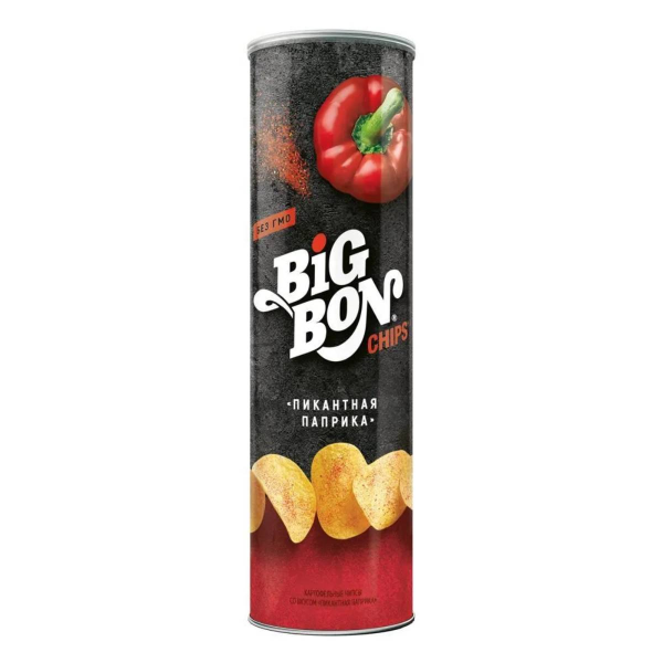 Чипсы картофельные Big Bon Пикантная паприка 130г