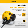 Триммер бензиновый DT-52E, 52 см3, неразъемная штанга, электростартер, состоит из 2 частей// Denzel