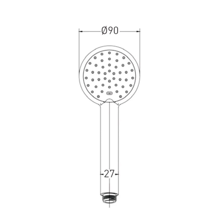 Лейка для душа Gross Aqua,  Alfa 1 режим GA141