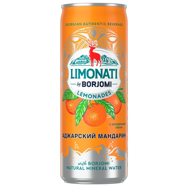 Borjomi by Limonati Лимонад Мандарин 0,33л