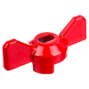 Ручка-бабочка усиленная, для крана КРАСНАЯ, 1/2"-3/4", MP-У