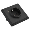 Розетка Brilliant E2-110-3 USB+TYPE-C с/з антрацит
