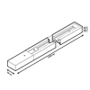 Шинопровод Gauss накладной 2м черный TR104