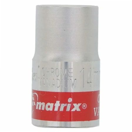 Головка торцевая Matrix MASTER 13мм 6-гранная CrV под квадрат 1/2 хромированная