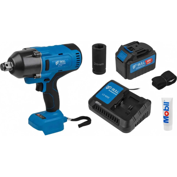 Гайковерт ударный BULL SC 1801 в чем. БЕСЩЕТ., 18 В, 1000 Н*м, 3/4", 1х6 А*ч, з/у 4 А