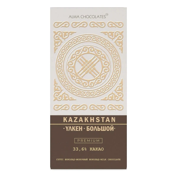 Alma Chocolates Шоколад Үлкен Kazakhstan молочный, 200г