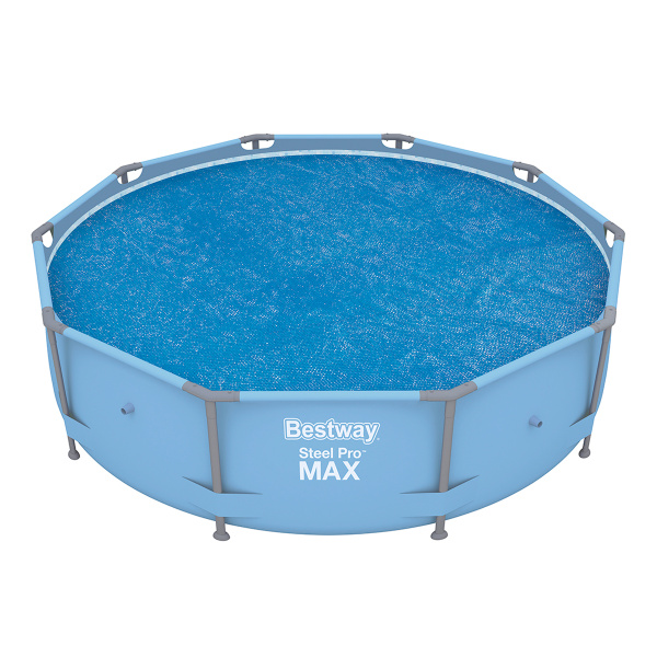 Тент для бассейна солнечный Flowclear 289 см, BESTWAY, 58241, Для бассейнов диаметром 305 см, Синий